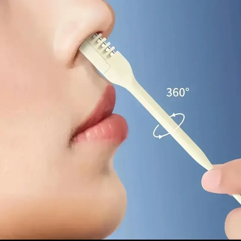360° Rotating Nose Hair Trimmer(2 Pcs) , Hair Removal Solution, Pain-Free & Non-Irritating, Safe Design, Portable, Ideal for Daily Care, Travel, Office Use