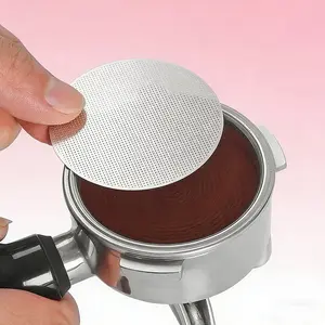 Reusable 0.2mm Espresso Puck Screen, 51mm 53.5mm 58.5mm Coffee Filter Fit for 51mm 54mm 58mm Portafilter