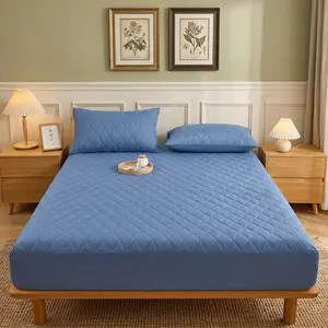 Premium Waterproof Mattress Cover Breathable Washable Bed Protector Set with Pillowcases Diamond Quilted 16" Deep Pocket Fits Twin Full Queen King Hotel Style Microfiber Mattress Topper