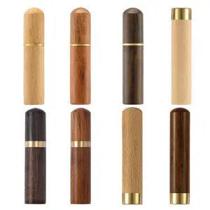 Brass & Wooden Toothpick Holder, Sandalwood Dispenser, Portable Needle Container, Craft Gift