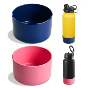 2-Pack Protective Silicone Boot for Hydro Flask 12–24oz & Owala Twist 18–24oz Water Bottles – Durable Bottle Sleeve Compatible with Most Brands, Anti-Dent & Scratch-Resistant (Bottom Diameter 2.93")