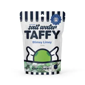 Taffy Shop, Blimey Limey Salt Water Taffy - Gourmet Soft, Sweet & Chewy Candy