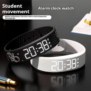 New Multifunctional Fashionable Unisex Electronic Watch, Alarm, Pedometer, Timer, Night Light, Wearable Sports Watch, Gift Idea