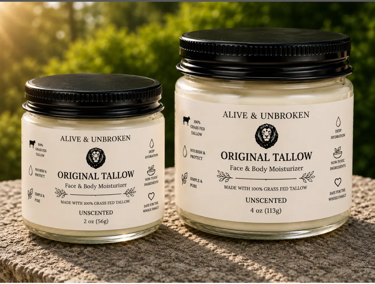 Grass Fed Tallow Face & Body Moisturizer