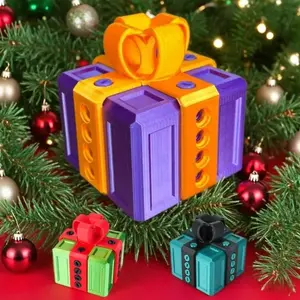 Puzzle Screw Box for Christmas – 3D Printed Screw-Lock Puzzle Container, Fun Assembly Box for Holiday Gifting