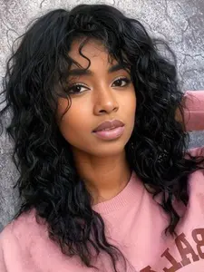 Heat-Resistant Fiber Wig for Daily Wear, Sweet and Cute Women's Wig, Party Ballroom Wig, Natural Looking Wig, Synthetic Wavy Wig