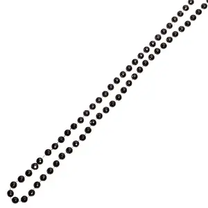 Anderson's 24-Piece Black Globe Bead Necklace Set, 33 Inches, Fan Gear, Birthdays, Homecoming, Holidays, Sports Fan Gear,School Spirit, Football Cheerleader Accessories