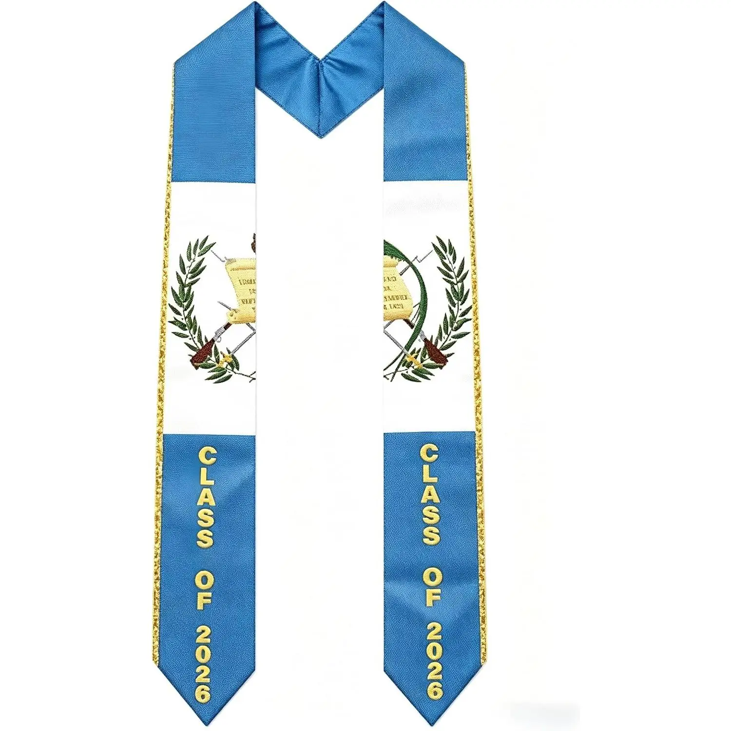 Class of 2026 Unisex International Student Graduation Stole - Study Abroad Honor Sash