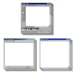 Retro Computer Pattern Sticky Note, 3 Counts/pack 3x3 Inch Creative Office Sticky Note, School Notepad for Students and Teachers, Office Supplies