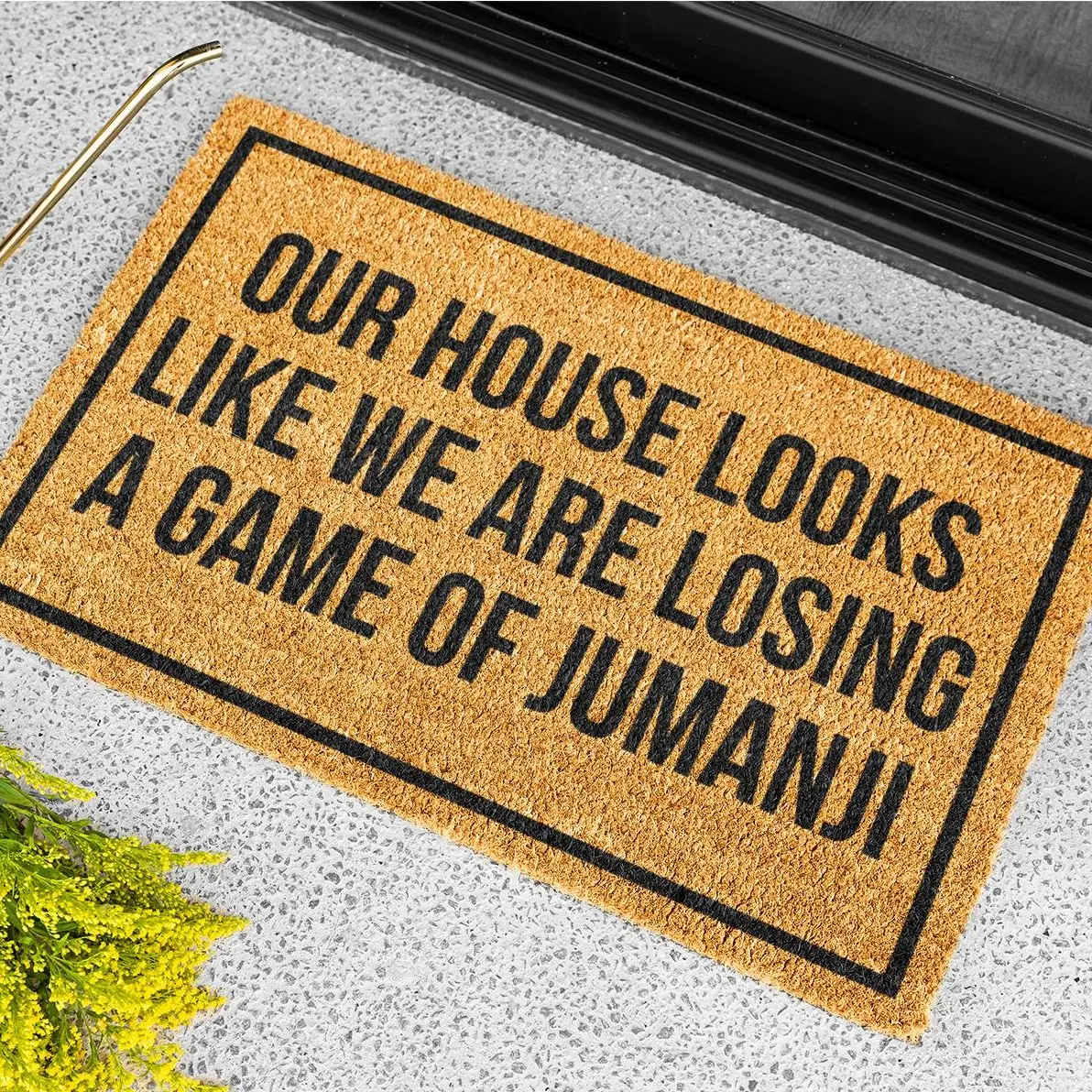 My House Looks Like We're Losing A Game Of Jumanji, Personalized Doormat, Funny Doormat, Welcome Doormat, Housewarming Gift