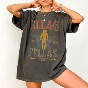 Ella's Fellas  Retro Western Cowboy T-Shirt Comfort Colors