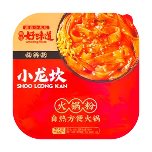 XIAOLONGKAN Authentic Chongqing Self-Heating Hot Pot Noodles - Spicy Mala Flavor, 295g Instant Meal