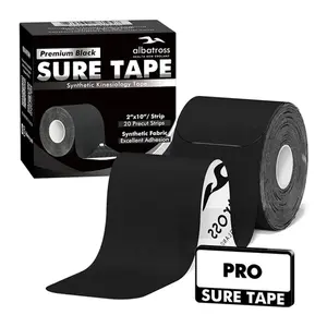 Albatross Health Pro Kinesiology Tape – Water-Resistant, Synthetic, Latex-Free – 20 Precut 10" Strips for Muscle Support, Recovery & Sports Training