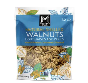 Members Mark Halves & Pieces Walnuts Protein Snack , 32 oz