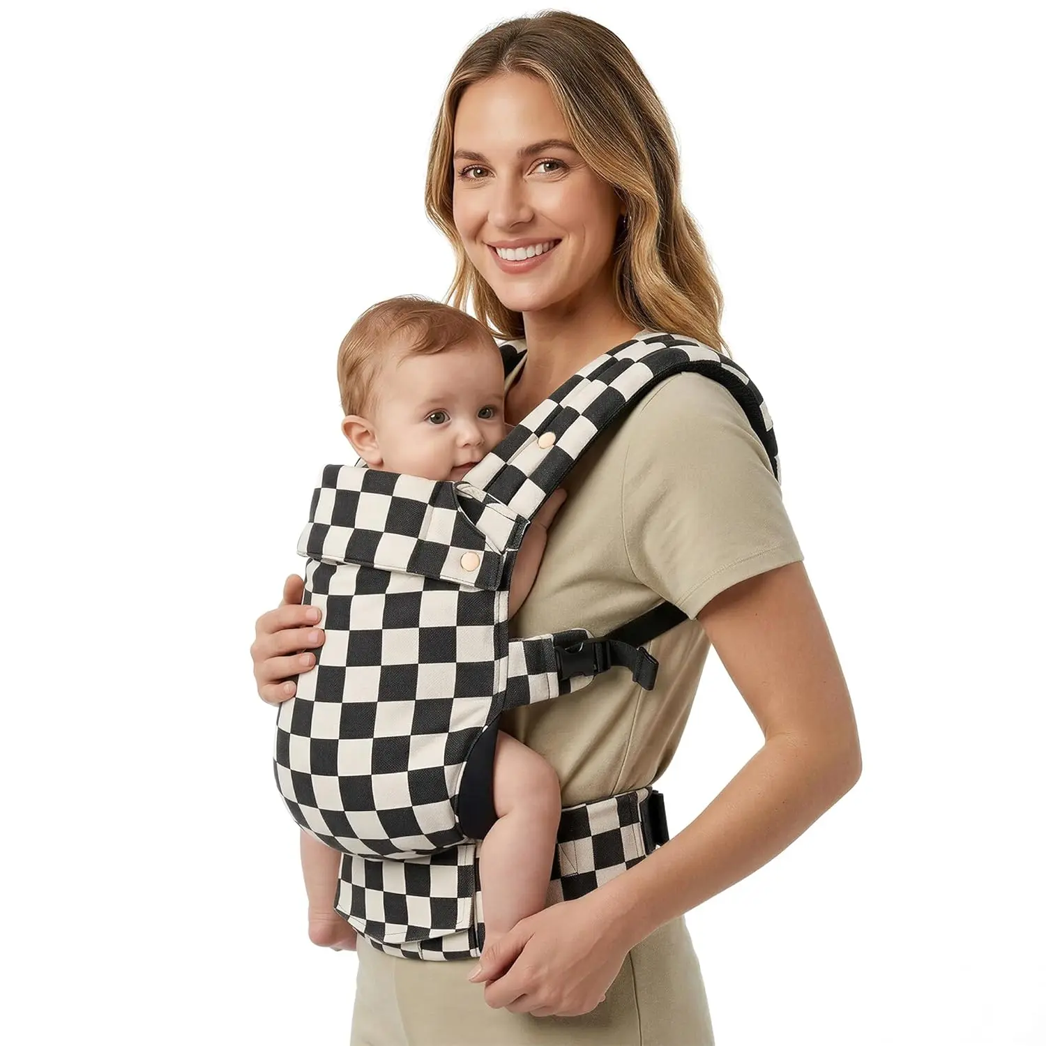 Ergonomic Baby Carrier | Lightweight 7-40lbs Infant to Toddler Carrier with Lumbar Support, Easy to Put On Hands-Free Front Carrier for Newborn