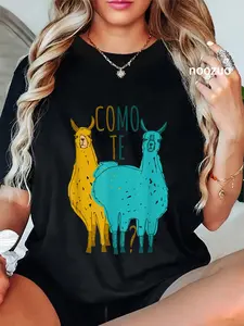 100% Cotton Unisex As You Llamas Funny Spanish Joke Llama Shirt Tee T-Shirt