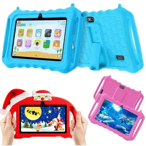 2026 Year 7-Inch Android Kids Tablet PC, 16GB Storage & Shockproof Case, Supports 2.4GHz WiFi, Parental Control, Ideal Christmas Gift, New Year Gift, Tablet Set