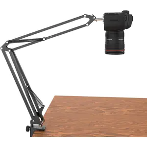 Overhead Tripod for DSLR Cameras, Heavy Duty Camera Desk Mount Stand with Flexible Articulating Boom Arm, Cam Holder Table Clamp for    Fuji SLR Mirrorless Video Recording