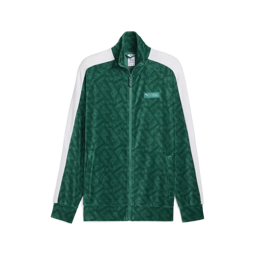 PUMA Mens X Selena Gomez T7 Iconic Jacket Athletic Outerwear Casual - Green
