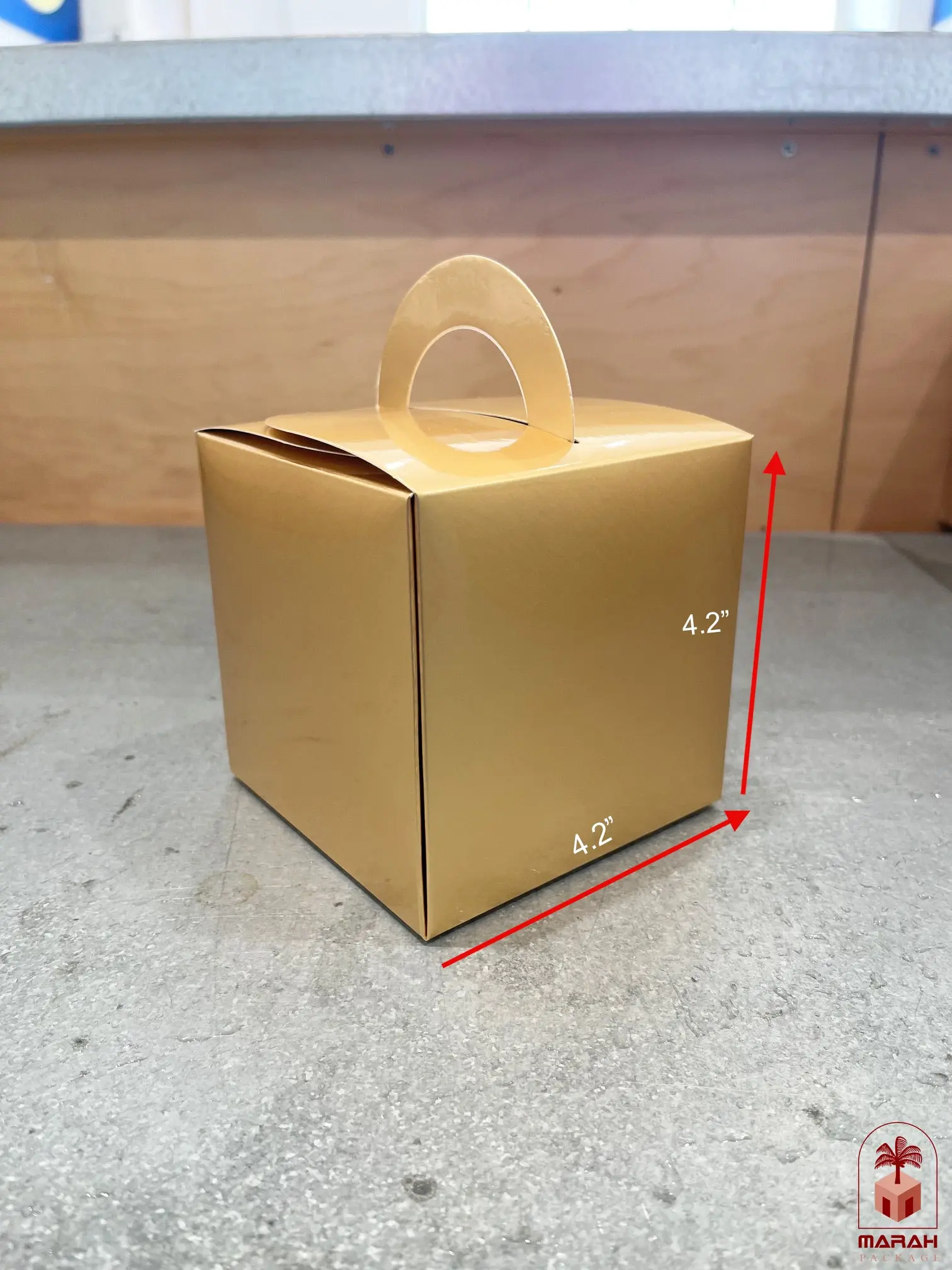 Pastry Box -Cubed Shape With Handles