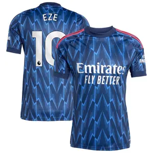 Eze 10 Navy & White Color AFC Style ss2526 Away Soccer Shirt, Eze Short Sleeve Away Edition Football Shirt