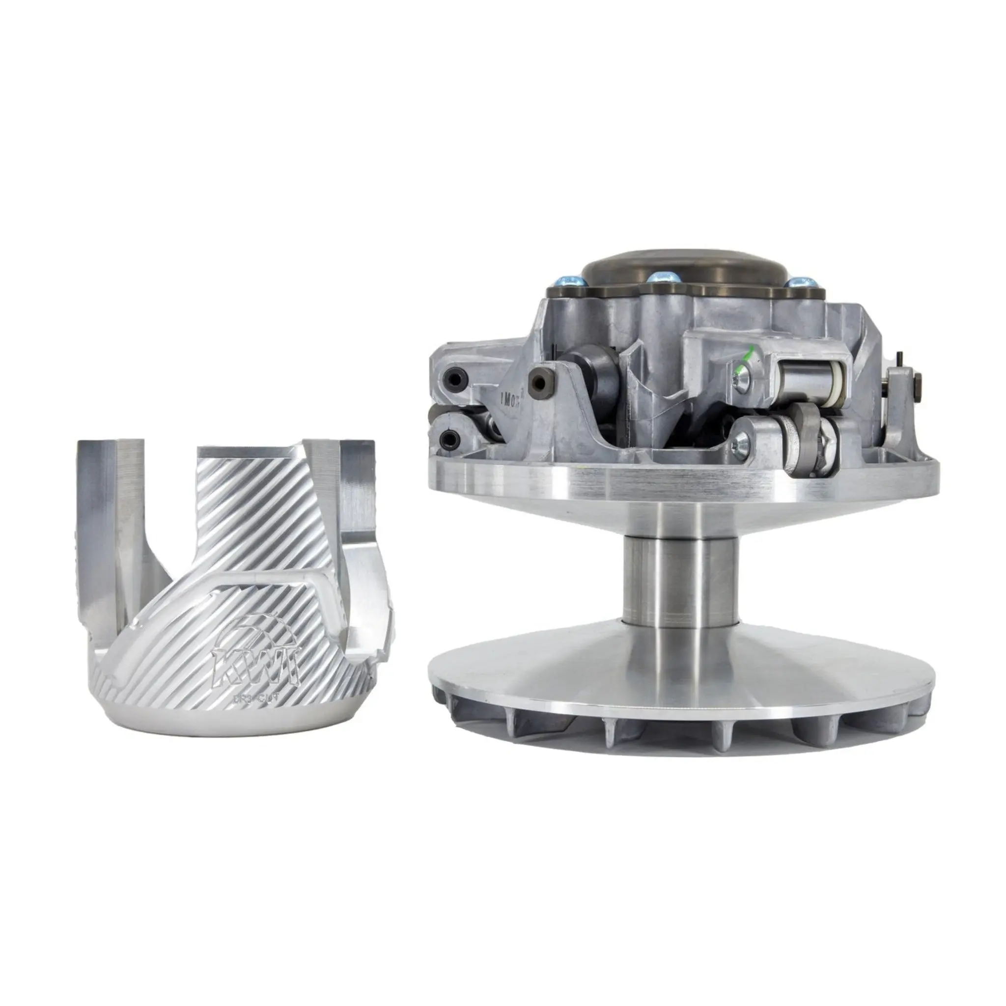 Canam P-drive primary clutch with KWI AO-P1 clutch kit and helix