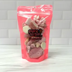 Limited Edition PINK SWEDISH CANDY MIX - Swedish Candy Sweet and Sour Half Pound Mix Mixed Gummies Strawberry Flavored