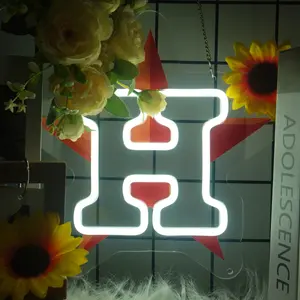 Baseball Neon Sign for Wall Decor, Baseball Neon Light for Man Cave, Birthday Gifts for Men, Team Sign for Bar Dorm Party Game Room Decoration