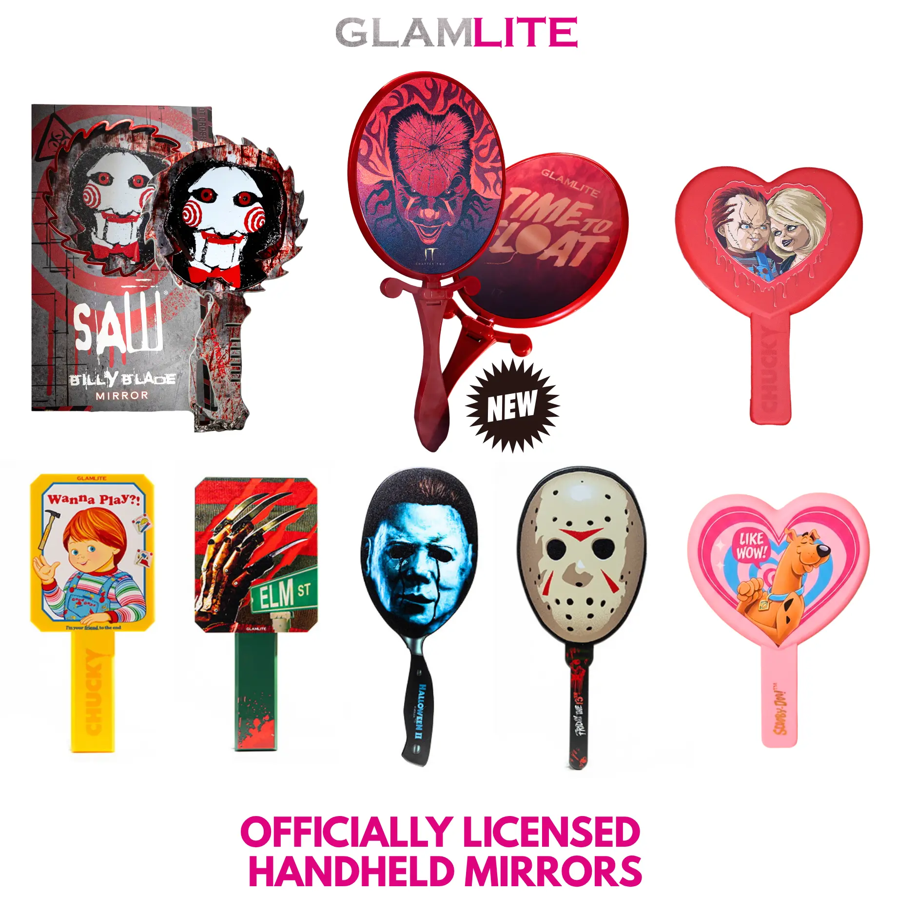 Glamlite Officially Licensed Handheld Mirrors Glamlite Officially Licensed Handheld Mirrors