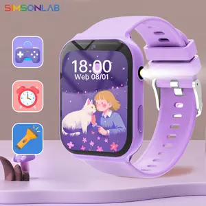 SIMSONLAB Kids Game Smartwatch, Digital Smart Watch, Multiple Games, Equipped with Front Camera to Support Taking Pictures, Flashlight, Pedometer, with High Capacity Battery, Compatible with Android and IOS System Wearable Devices, Birthday Gift