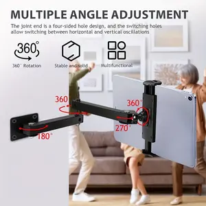 Universal Tablet Wall Mounted Stand - Adjustable Tablet Holder Stand for Business and Home Use | Business and Home Users