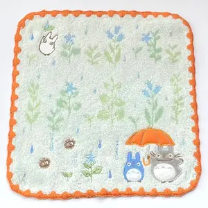 10"X10" Delicate Embroidery Cotton Hand Towel as a Gift for Bathroom, Gym, Kitchen, Home Decor