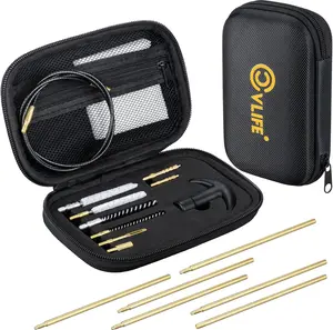 [Spring Savings] .22/.177 Hunting Gun Cleaning Kit with Brass Rods, Brushes, Cotton Mops, and Compact Case