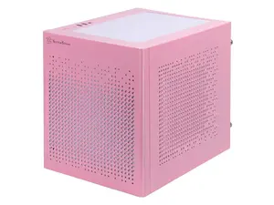 SilverStone Technology SUGO 16 Pink Mini-ITX Small Form Factor case with All Metal Construction, SST-SG16P