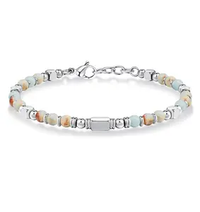 Women's Bohemian Natural Stone Beaded Bracelet, Adjustable Stackable Bracelet Jewelry, Perfect Birthday Graduation Gift for Best Friends, Mother, Daughter Sisters