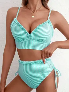 Women's Slim-Fitting Two-Piece Bikini Set, Fashionable & Sexy Design, Perfect for Spa & Swimming Pool Use
