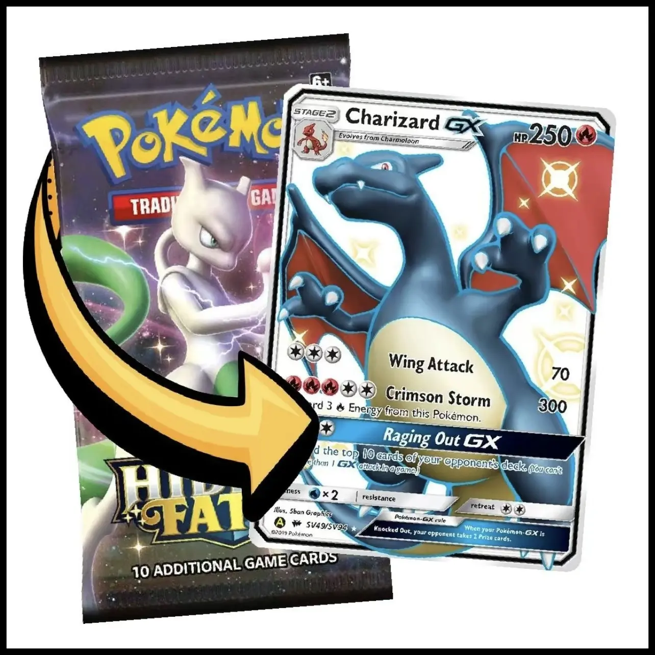 Hidden Fates Booster Pack RIPPED LIVE