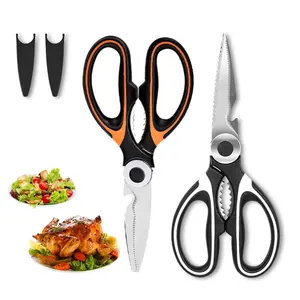 Kitchen Scissors All Purpose with Cover - Kitchen Scissors for Food Utility Scissors All Purpose Heavy Duty Kitchen Scissors - Kitchen Shears for Food Heavy Duty Scissors Poultry Shears for Fish Meat