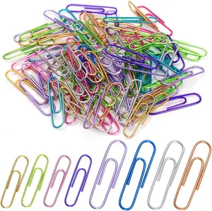 Paper Clips 200pcs Jumbo and Medium 2 inch & 1.3 inch Colored Clip Large Paper Clips Assorted Colors Sizes Paper Clips Paperwork Office School and Personal Use