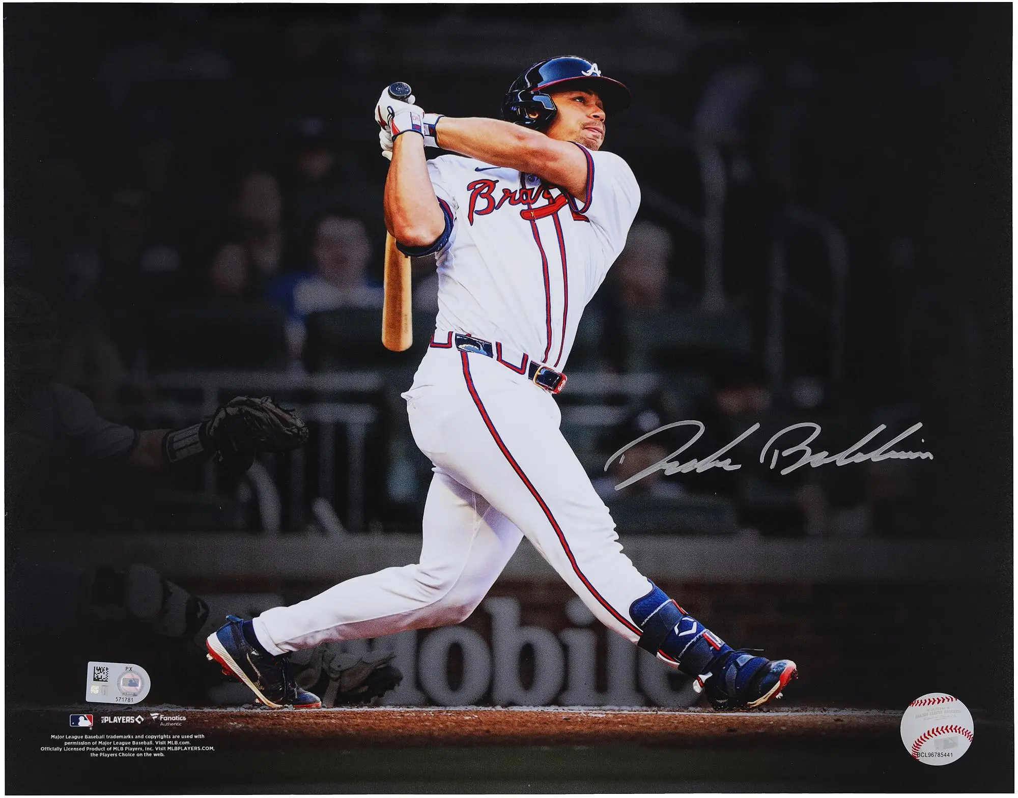 Drake Baldwin Atlanta Braves Autographed 11" x 14" Home Run Spotlight Photograph - Fanatics Authentic Certified