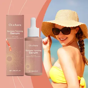 Body Facial Self Tanning Drops, Natural Bronzer Liquid, Prevent Sunburn, Sunless Tanning Products, Easy Application, Long-Lasting Results
