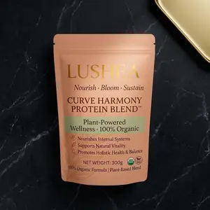 LUSHEA Plant-Based Protein Powder Blend, Fitness Dietary Supplement, 300 g