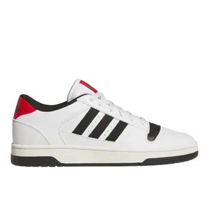 adidas Mens Break Start Low Lace Up Sneakers Shoes Casual - White
