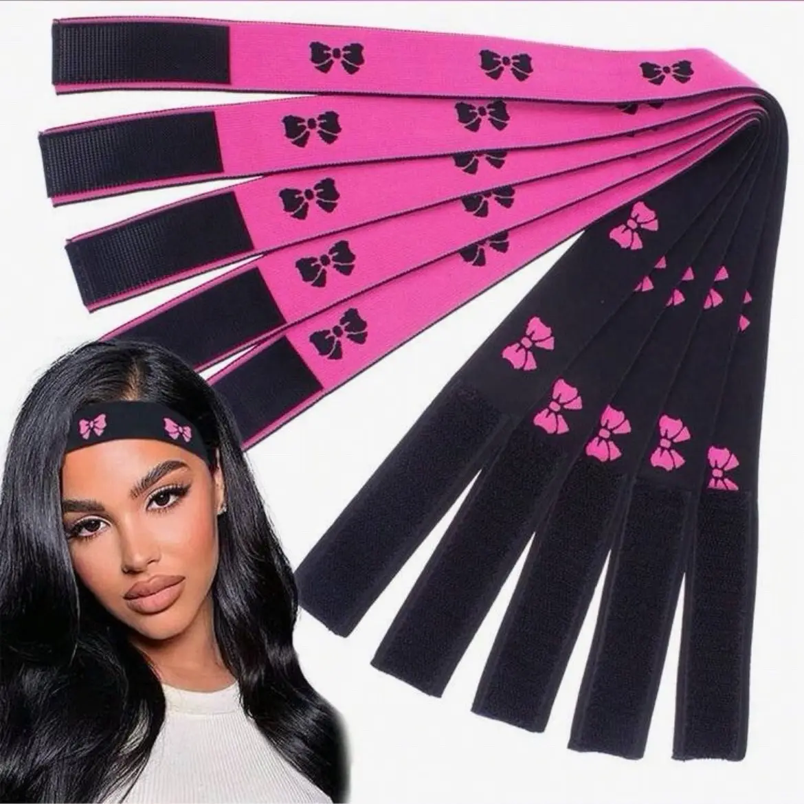 Elastic wig edge band
