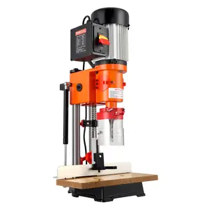 VEVOR Benchtop Mortise Machine,  370W, 1725 RPM Woodworking Mortising Machine, with 1/4-Inch 3/8-Inch 1/2-Inch Chisels Wooden Workbench, for Making Round Holes Square Holes Or Special Square Holes
