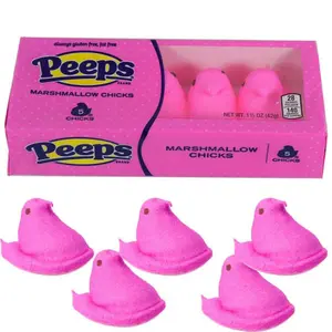 Peeps Marshmallow Chicks & Bunnies – Soft Easter Candy – Pink, Lavender, Yellow & Blue – 5, 8, 10 Count & Variety Pack