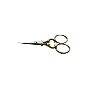 Scissors | Gold Scalloped Heart Needlepoint