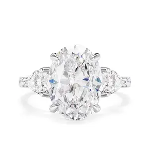 Moissanite Synthetic S925 Silver 2CT Bridal Ring Sets Engagement Rings Wedding Bands for Women's Birthday Mother's DayLuxury Gift for Anniversary