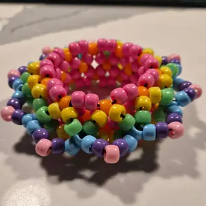 Rainbow Mandala Kandi Cuff