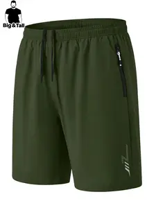 Men's Summer Plus Size Casual Shorts with Drawstring Pockets, Ideal for Daily Wear and Sports, Simple and Comfortable Design